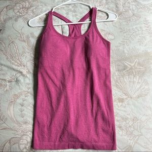 Lululemon Ebb to Street Tank Top Pink Lychee